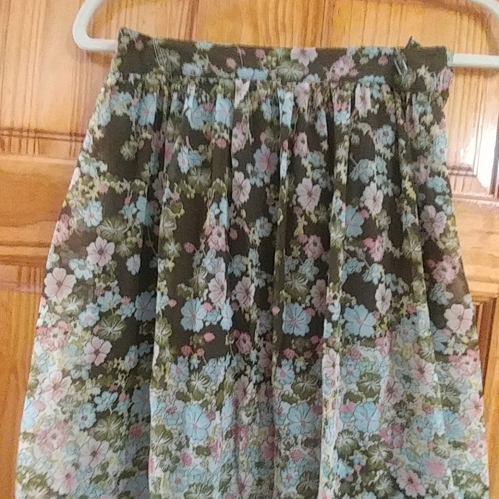 Long floral skirt